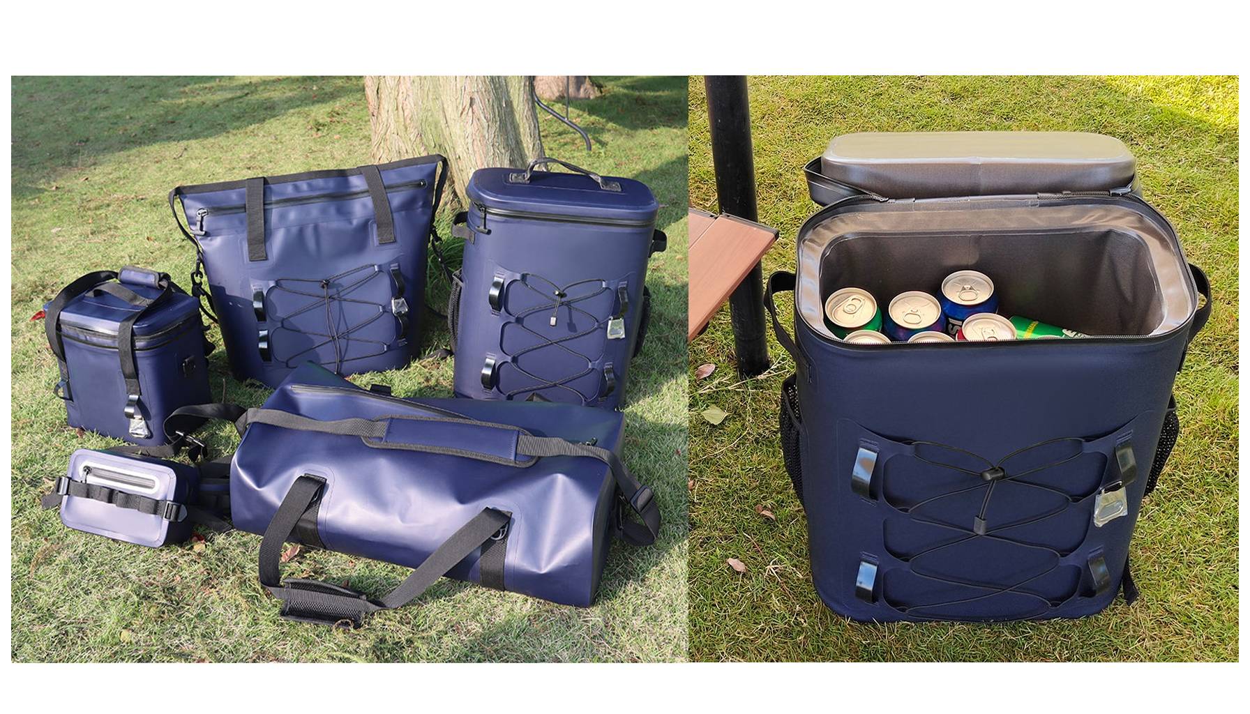 TPU Soft Insulated Backpack, Waterproof and Cold-Keeping, Outdoor Drink Cooler