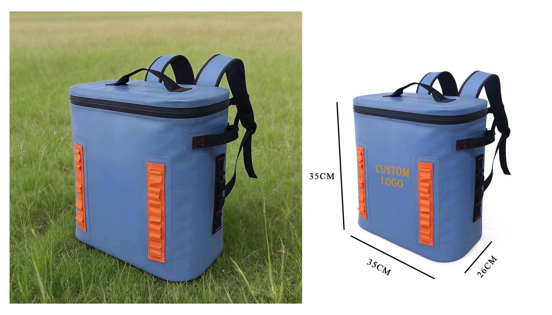 Wholesale Portable Soft Insulated Backpack TPU Waterproof Picnic Bag Custom Logo & Size