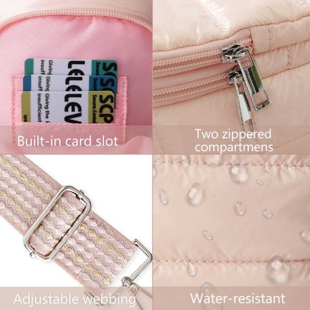 Down-filled water bottle bag