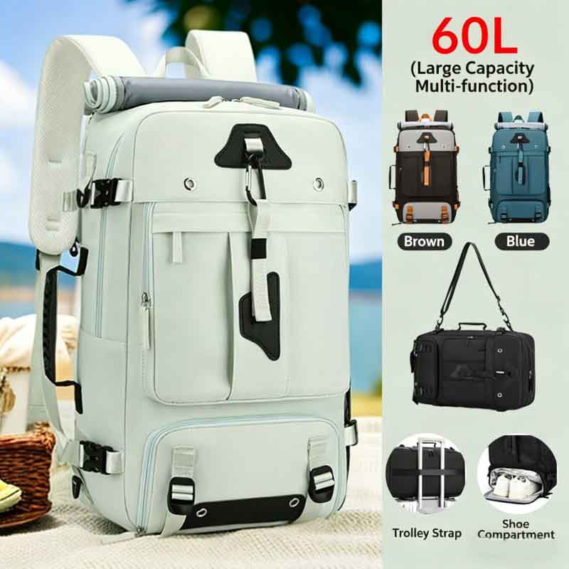 Travel backpack 60L backpack for 5-7 day trip