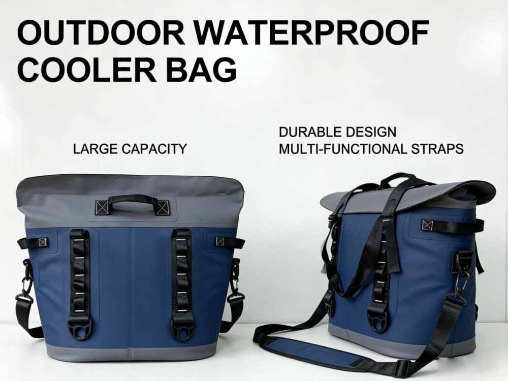 TPU Soft Cooler Shoulder Bag Magnetic Seal Leakproof Insulated Bag Custom Logo for Picnic Food Stora